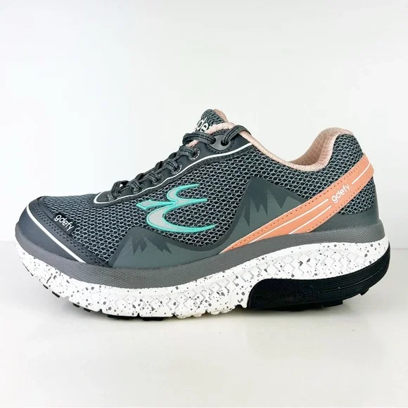 Gdefy Gravity Defyer Mighty Walk Gray Salmon Women's Athletic Shoes TB9024FGP-W - Picture 8 of 11